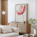 Whisper of Petals – blush pink botanical canvas wall art print by Aspire Prints