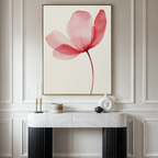 Whisper of Petals – blush pink botanical canvas wall art print by Aspire Prints