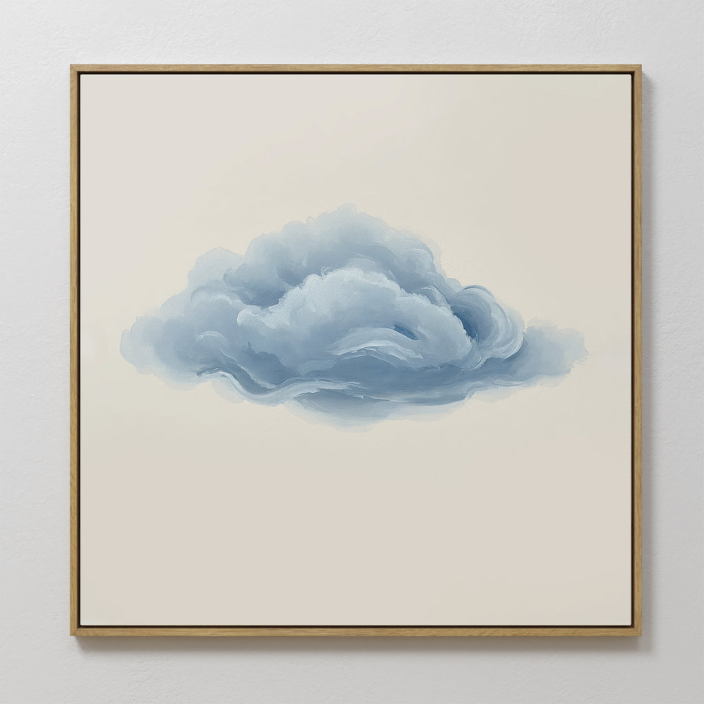 Whisper of the Sky – neutral-toned cloud canvas wall art print by Aspire Prints