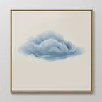 Whisper of the Sky – neutral-toned cloud canvas wall art print by Aspire Prints