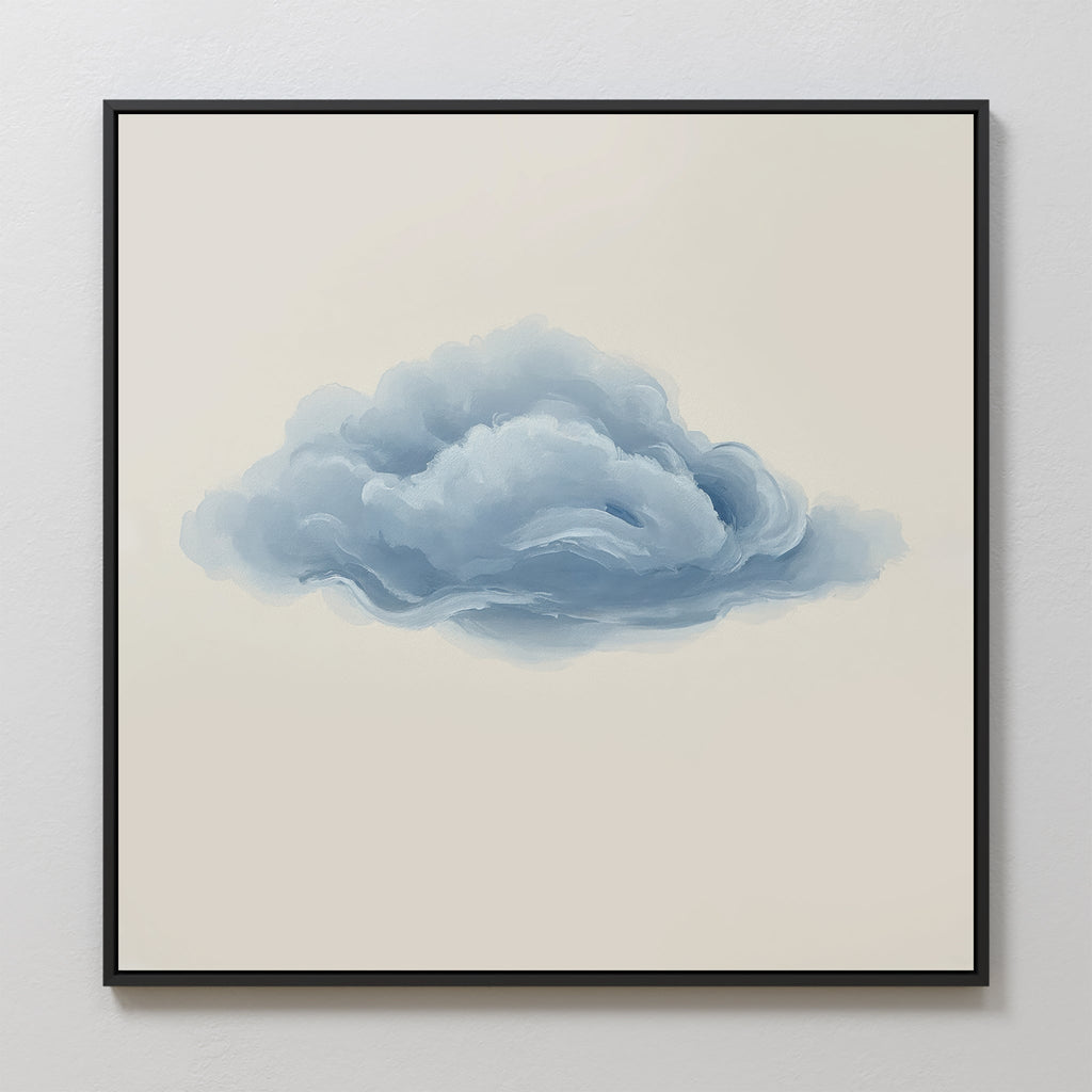 Whisper of the Sky – neutral-toned cloud canvas wall art print by Aspire Prints