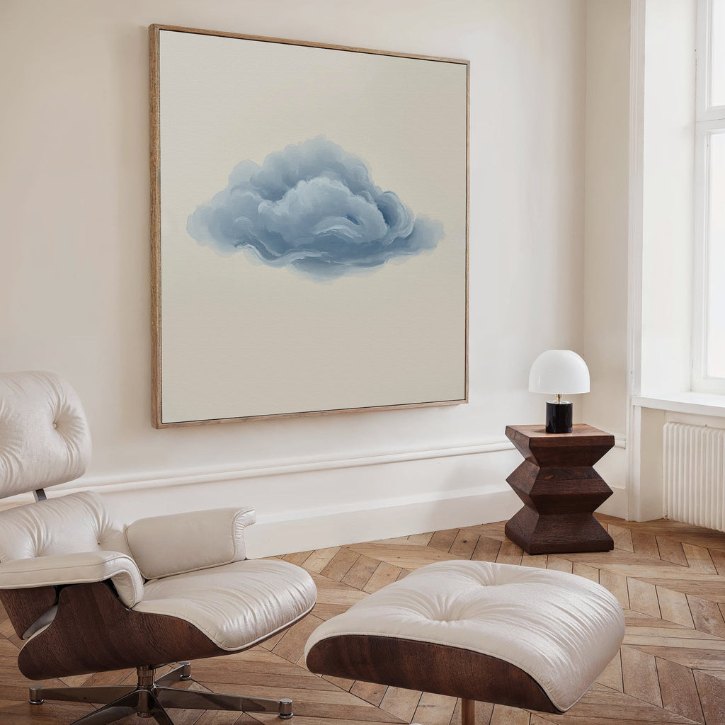 Whisper of the Sky – neutral-toned cloud canvas wall art print by Aspire Prints