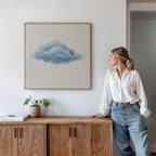 Whisper of the Sky – neutral-toned cloud canvas wall art print by Aspire Prints