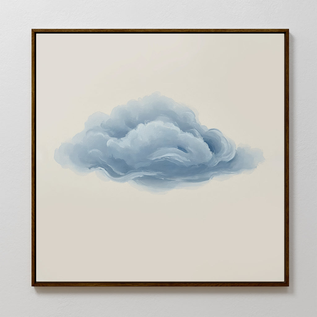 Whisper of the Sky – neutral-toned cloud canvas wall art print by Aspire Prints