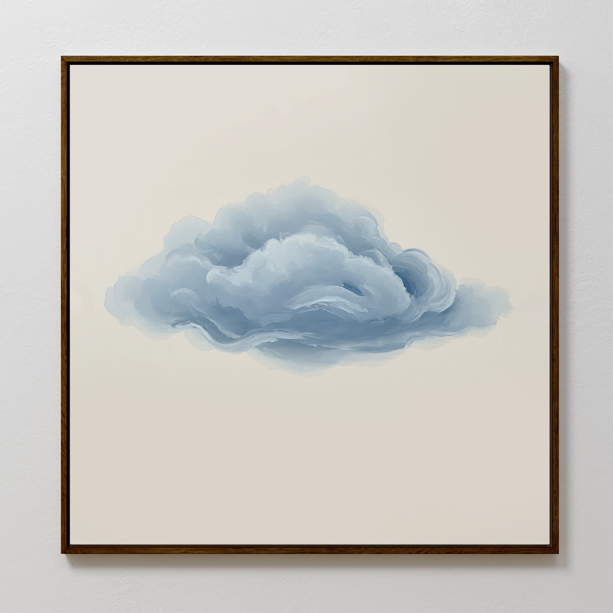 Whisper of the Sky – neutral-toned cloud canvas wall art print by Aspire Prints