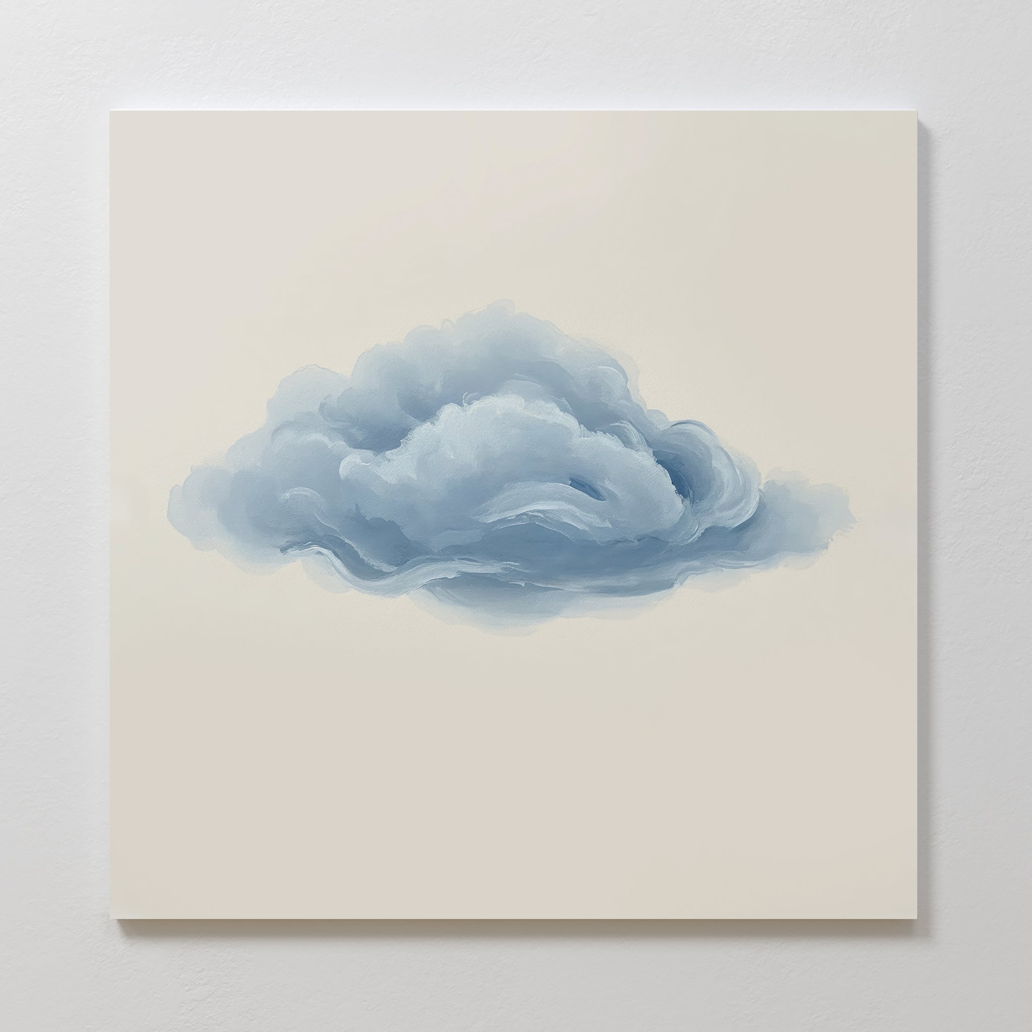 Whisper of the Sky – neutral-toned cloud canvas wall art print by Aspire Prints