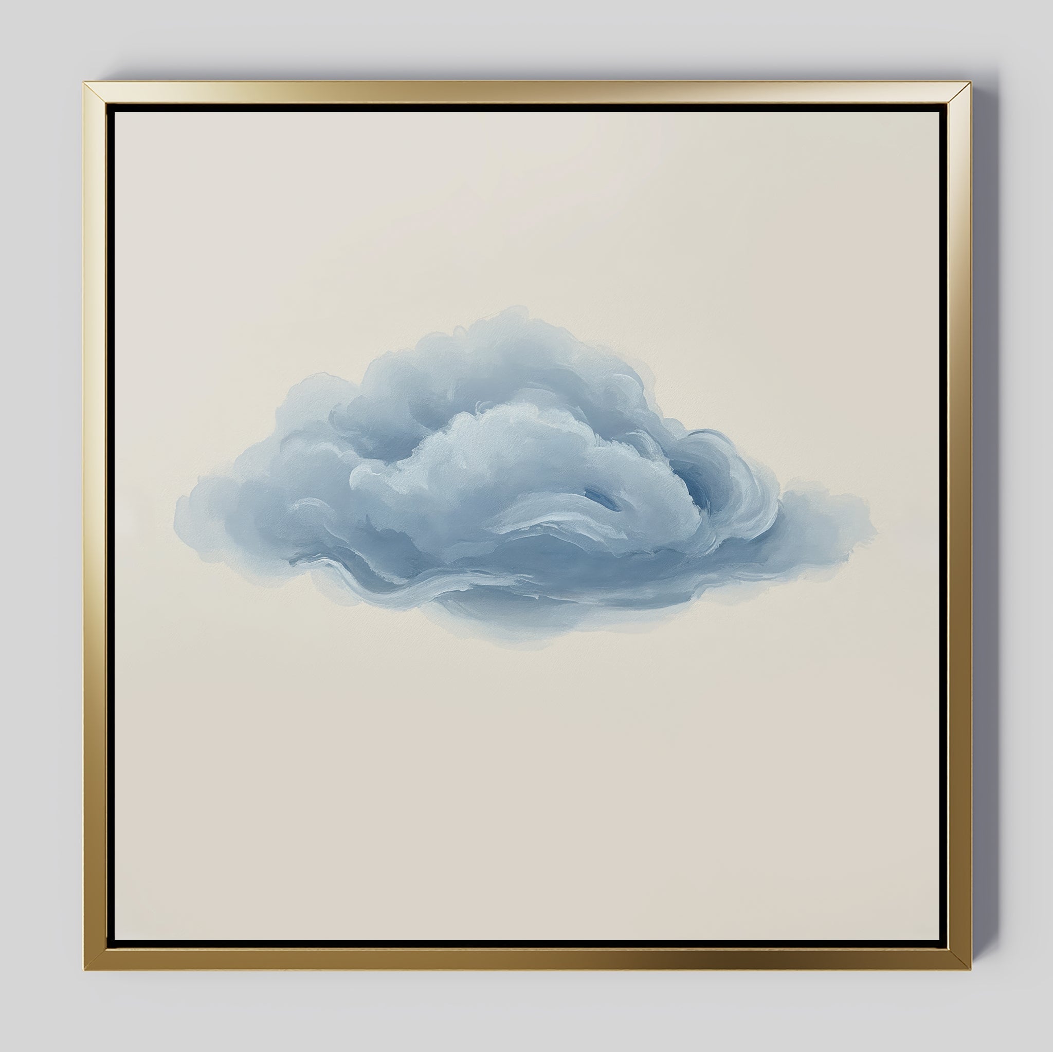 Whisper of the Sky – neutral-toned cloud canvas wall art print by Aspire Prints