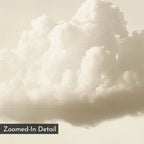Whisper of the Drifting Sky – beige and white cloud canvas wall art print by Aspire Prints