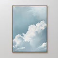 Whispers of the Open Sky – blue cloud canvas wall art print by Aspire Prints
