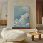 Whispers of the Open Sky – blue cloud canvas wall art print by Aspire Prints