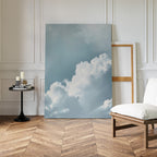 Whispers of the Open Sky – blue cloud canvas wall art print by Aspire Prints