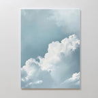 Whispers of the Open Sky – blue cloud canvas wall art print by Aspire Prints