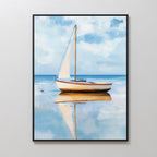 Whispers Across the Tide – neutral-toned vintage canvas wall art print by Aspire Prints