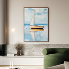 Whispers Across the Tide – neutral-toned vintage canvas wall art print by Aspire Prints