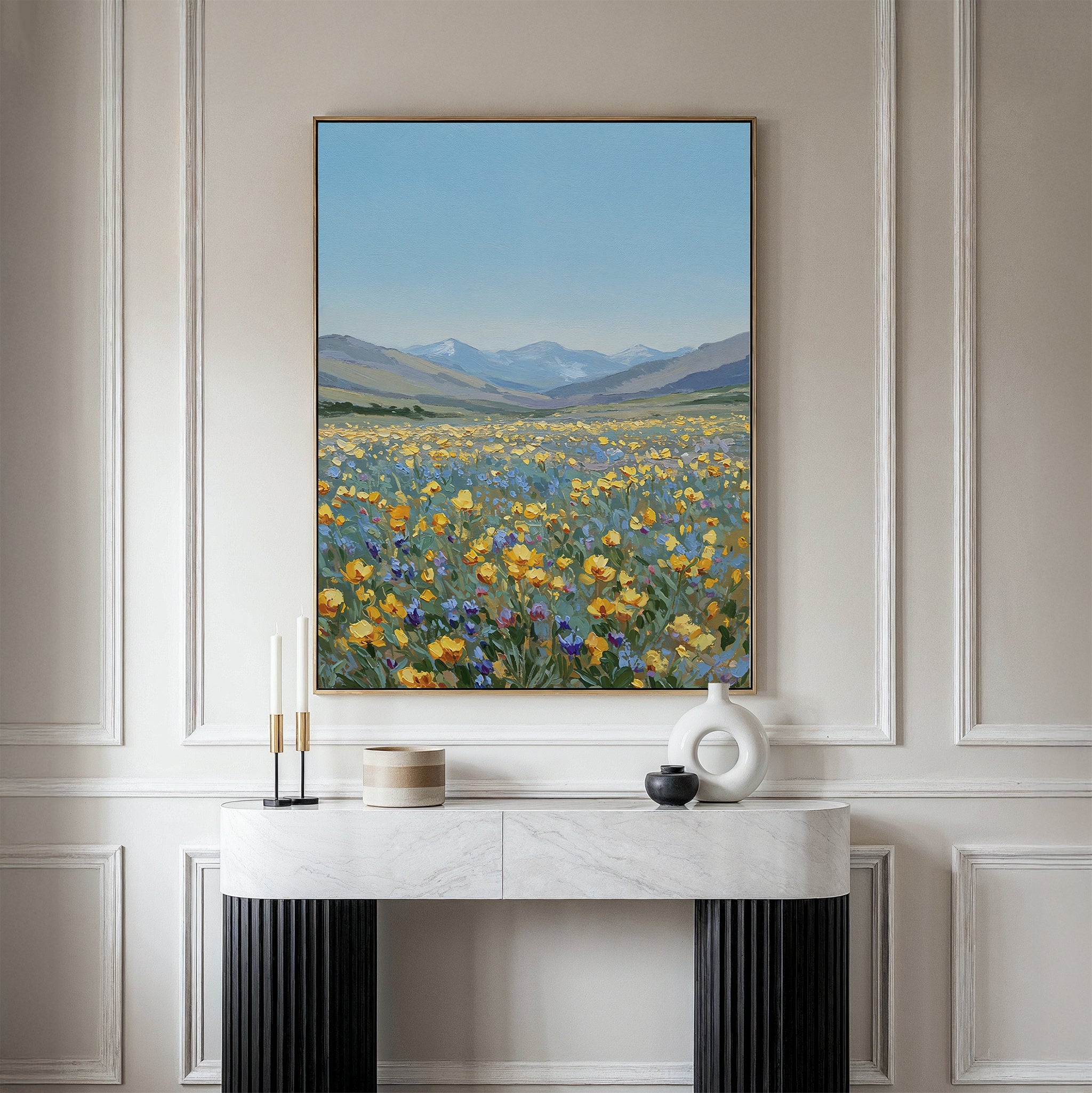 Whispers of an Open Sky – neutral-toned vintage canvas wall art print by Aspire Prints