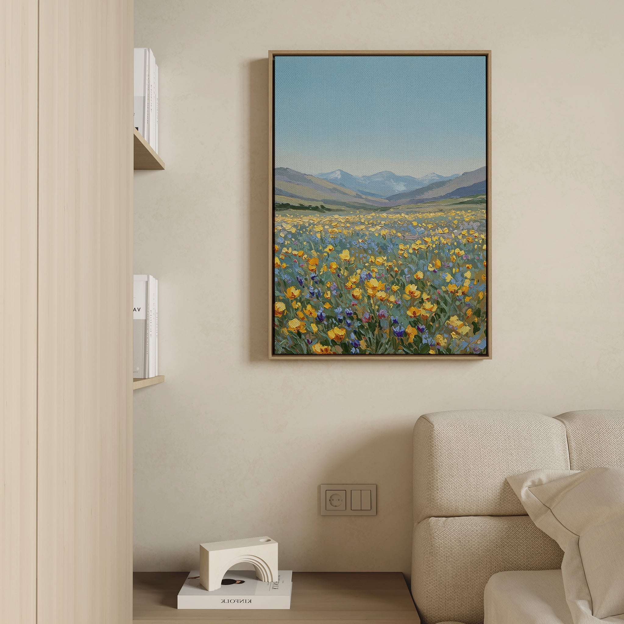 Whispers of an Open Sky – neutral-toned vintage canvas wall art print by Aspire Prints