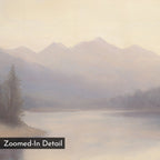 Whispers in the Mist – beige and white vintage canvas wall art print by Aspire Prints