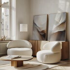 Whispers in Motion – Set of 2 Canvas Prints set of 2 – earthy brown abstract canvas wall art by Aspire Prints