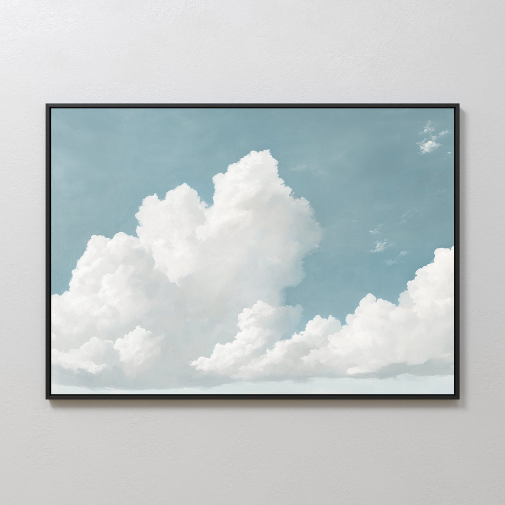 Whispers of the Open Sky – blue cloud canvas wall art print by Aspire Prints