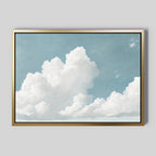 Whispers of the Open Sky – blue cloud canvas wall art print by Aspire Prints