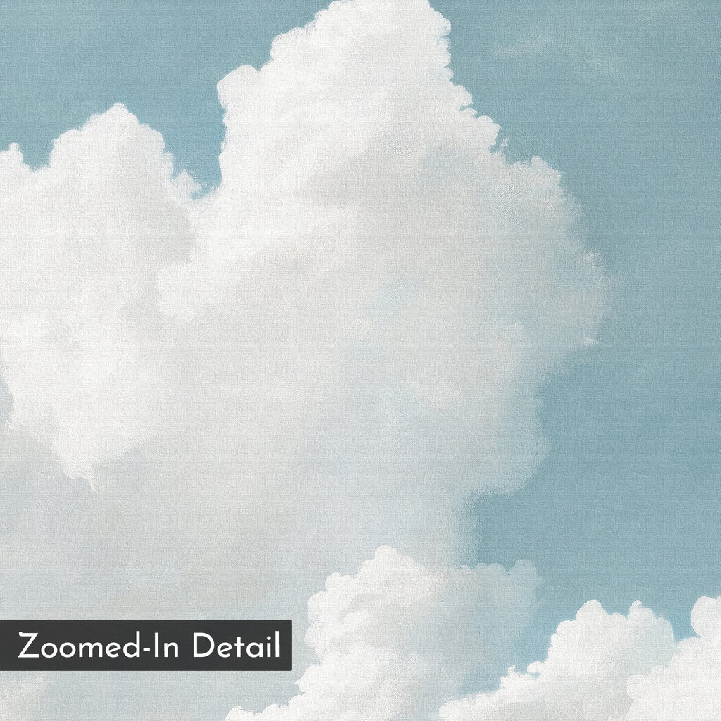 Whispers of the Open Sky – blue cloud canvas wall art print by Aspire Prints