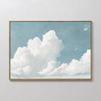 Whispers of the Open Sky – blue cloud canvas wall art print by Aspire Prints