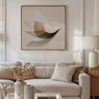 Whispers in Flight – neutral-toned vintage canvas wall art print by Aspire Prints