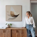 Whispers in Flight – neutral-toned vintage canvas wall art print by Aspire Prints