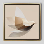 Whispers in Flight – neutral-toned vintage canvas wall art print by Aspire Prints