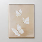 Whispers in Ivory – neutral-toned wildlife canvas wall art print by Aspire Prints