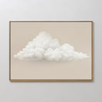 Whisper of the Wandering Cloud Canvas Print – neutral-toned cloud canvas wall art print by Aspire Prints