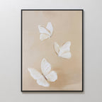 Whispers in Ivory – neutral-toned wildlife canvas wall art print by Aspire Prints