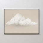 Whisper of the Wandering Cloud Canvas Print – neutral-toned cloud canvas wall art print by Aspire Prints