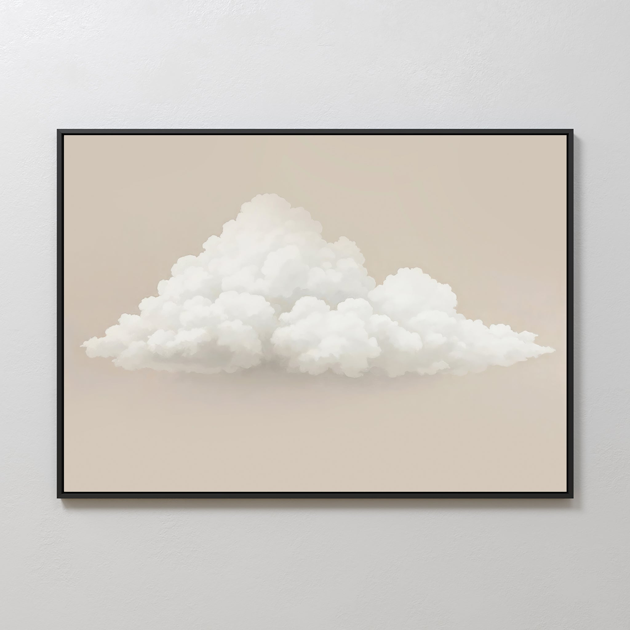 Whisper of the Wandering Cloud Canvas Print – neutral-toned cloud canvas wall art print by Aspire Prints