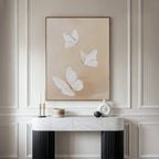 Whispers in Ivory – neutral-toned wildlife canvas wall art print by Aspire Prints