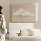 Whisper of the Wandering Cloud Canvas Print – neutral-toned cloud canvas wall art print by Aspire Prints