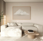 Whisper of the Wandering Cloud Canvas Print – neutral-toned cloud canvas wall art print by Aspire Prints