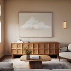 Whisper of the Wandering Cloud Canvas Print – neutral-toned cloud canvas wall art print by Aspire Prints