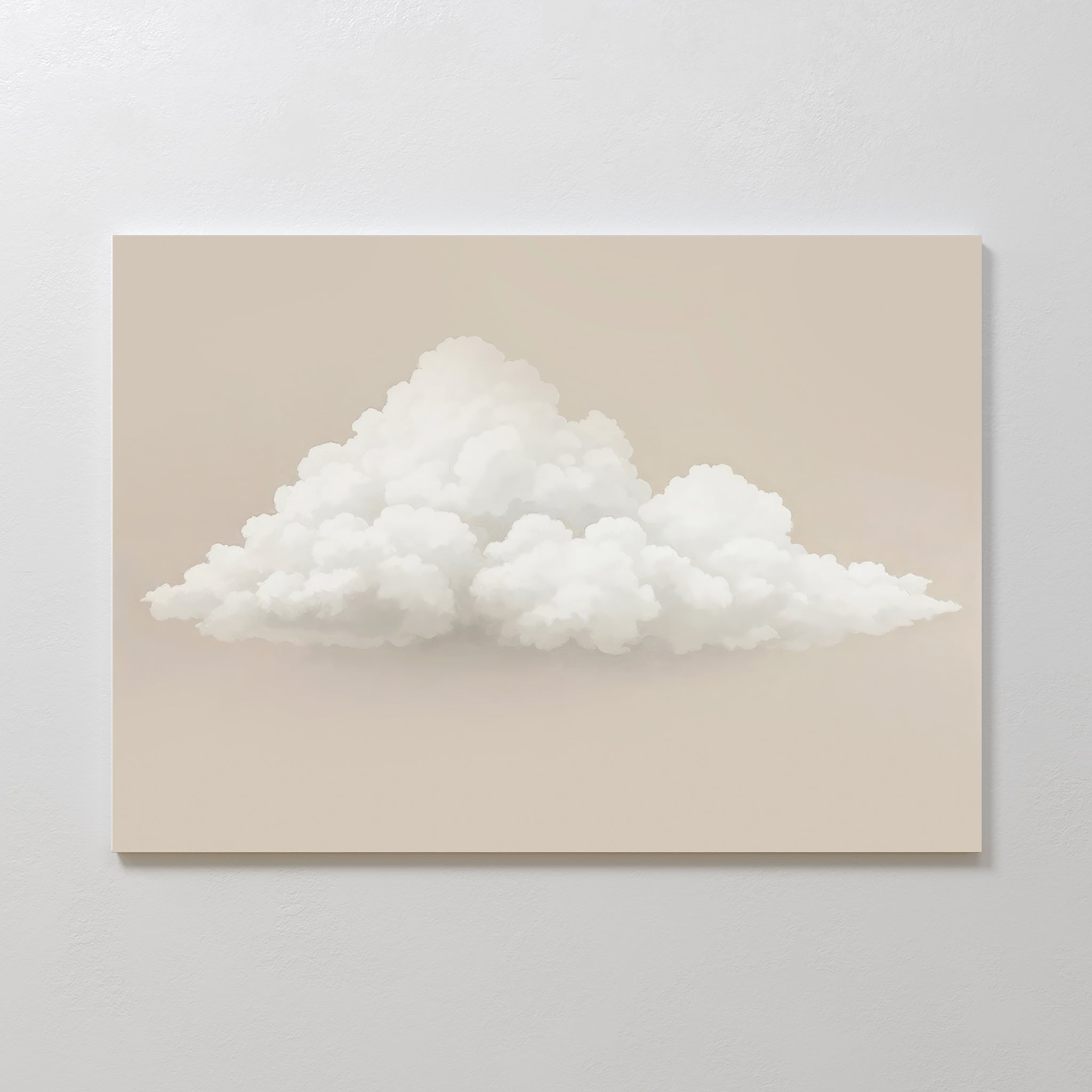 Whisper of the Wandering Cloud Canvas Print – neutral-toned cloud canvas wall art print by Aspire Prints