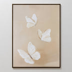 Whispers in Ivory – neutral-toned wildlife canvas wall art print by Aspire Prints