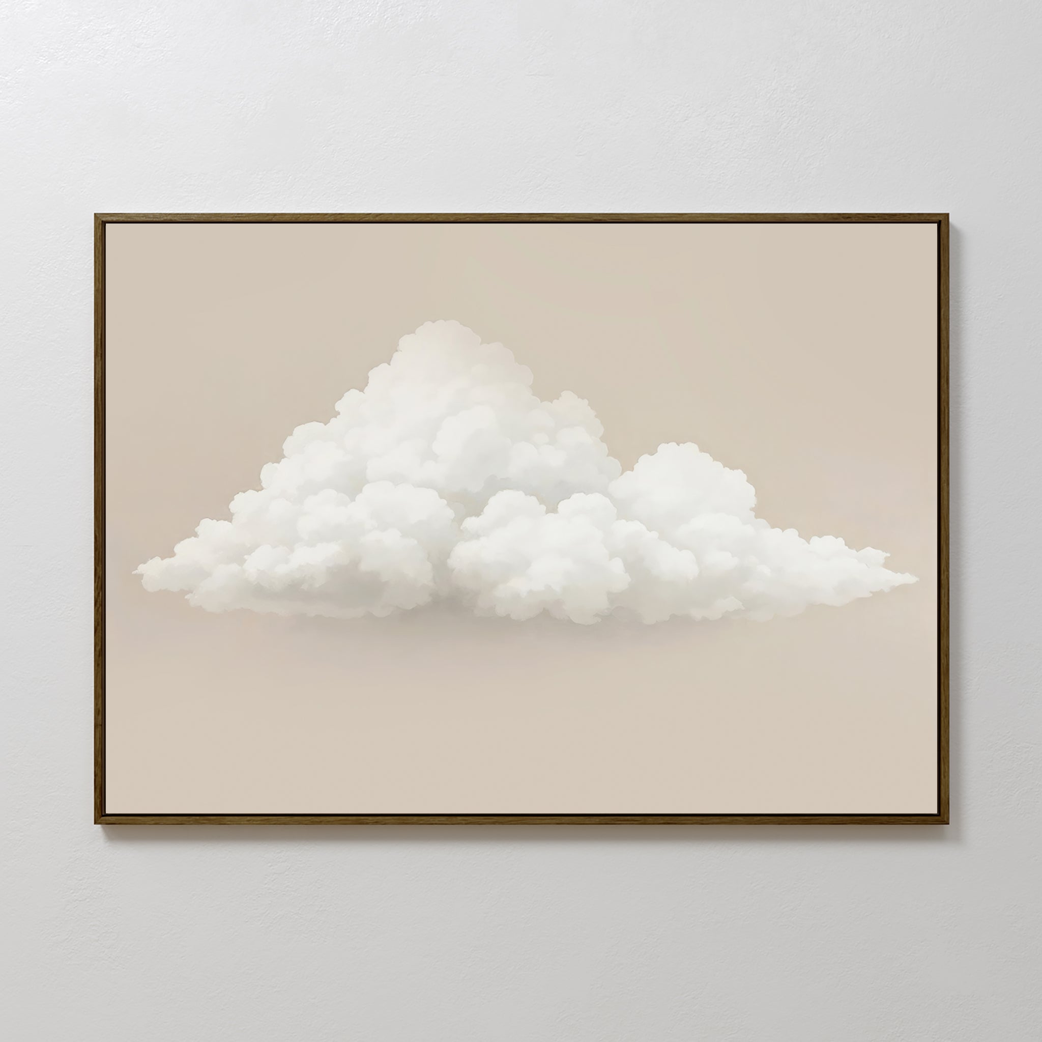 Whisper of the Wandering Cloud Canvas Print – neutral-toned cloud canvas wall art print by Aspire Prints
