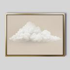 Whisper of the Wandering Cloud Canvas Print – neutral-toned cloud canvas wall art print by Aspire Prints