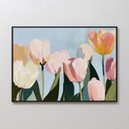 Whispers in the Meadow – neutral-toned botanical canvas wall art print by Aspire Prints