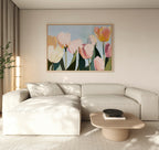 Whispers in the Meadow – neutral-toned botanical canvas wall art print by Aspire Prints
