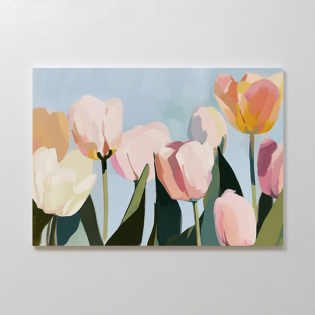 Whispers in the Meadow – neutral-toned botanical canvas wall art print by Aspire Prints