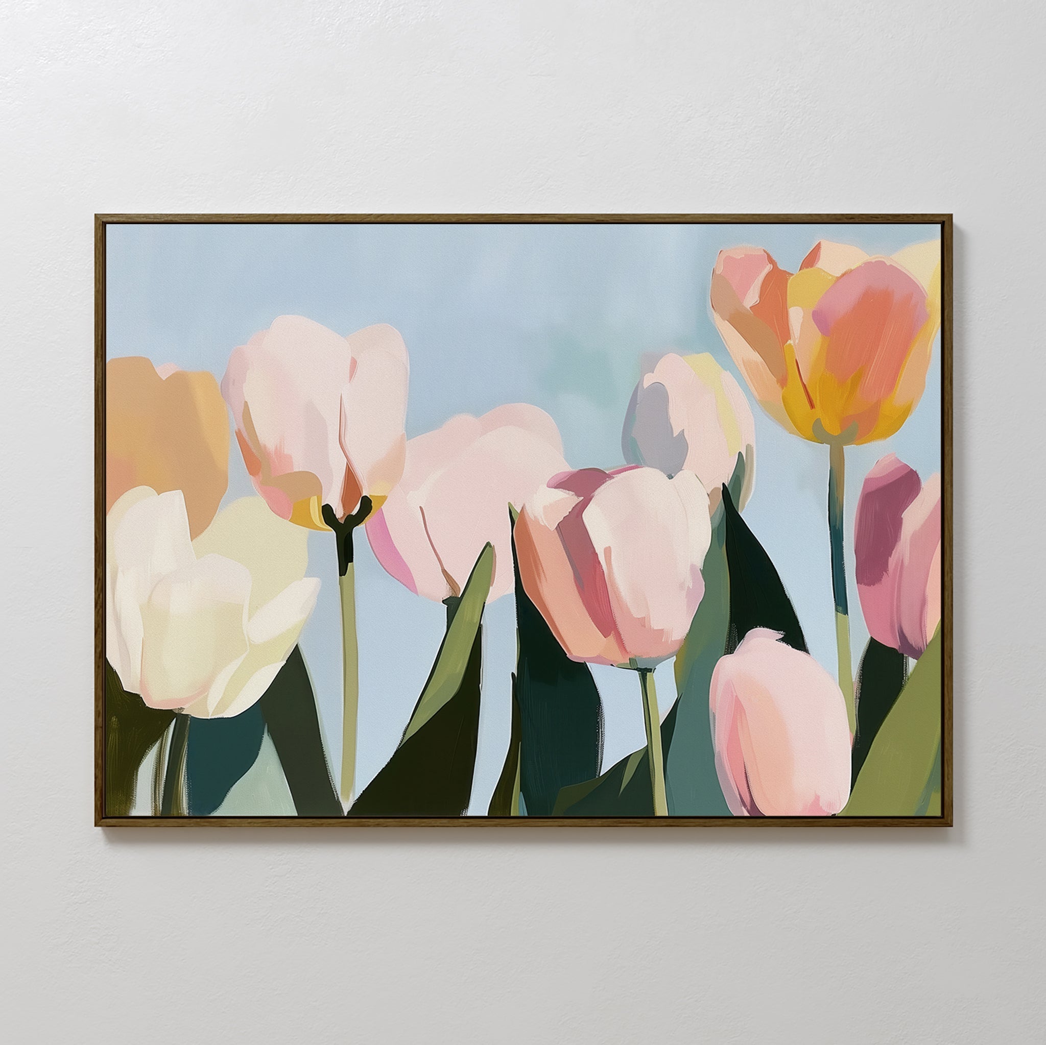 Whispers in the Meadow – neutral-toned botanical canvas wall art print by Aspire Prints