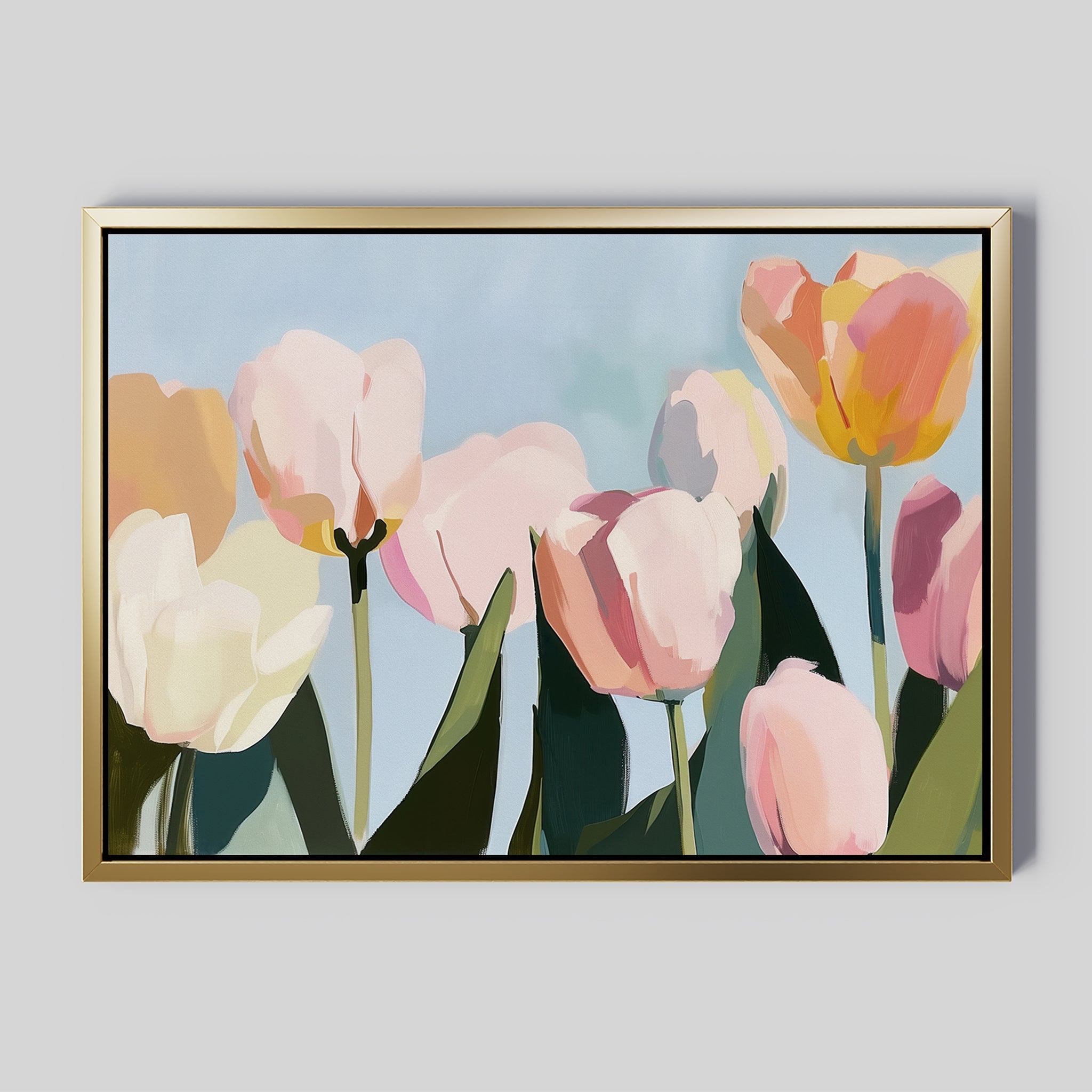 Whispers in the Meadow – neutral-toned botanical canvas wall art print by Aspire Prints