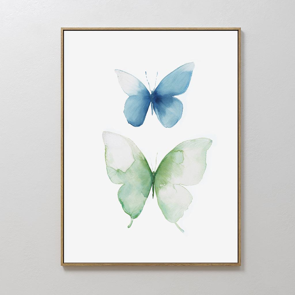 Whispered Wings Canvas Print – neutral-toned wildlife canvas wall art print by Aspire Prints