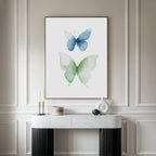 Whispered Wings Canvas Print – neutral-toned wildlife canvas wall art print by Aspire Prints