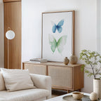Whispered Wings Canvas Print – neutral-toned wildlife canvas wall art print by Aspire Prints